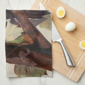 Audubon gepileerde specht vogelschilderij theedoek (Quarter Fold)