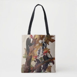 Audubon gepileerde specht vogelschilderij tote bag