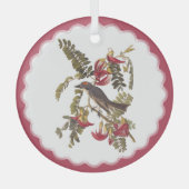 Audubon Gray Kingbird Glas Ornament (Voorkant)