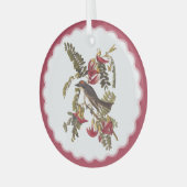 Audubon Gray Kingbird Glas Ornament (Voorkant links)