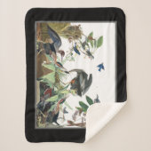 Audubon Great Blue Heron Birds Sherpa Blanket Sherpa Deken (Voorkant)