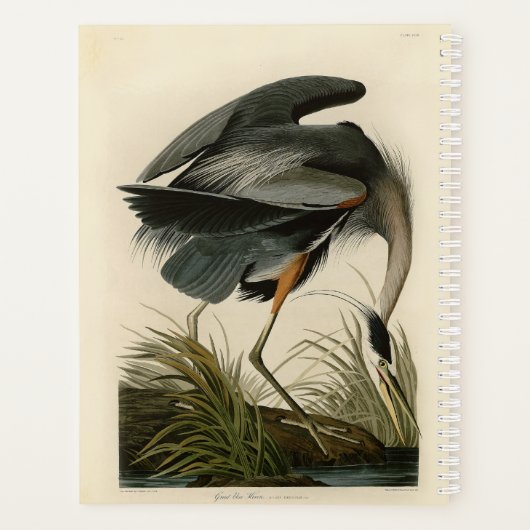Audubon Great Blue Heron Marsh Bird Planner (Achterkant)