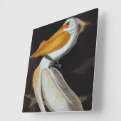 Audubon: Great White Pelican Vierkante Klok (Hoek)