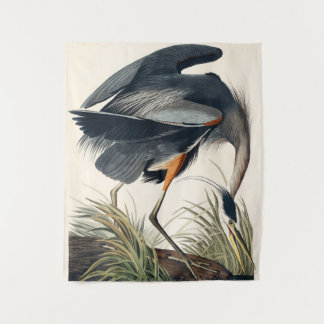 Audubon Grote Blauwe Heron 1834 Bord CCXI Wandkleed