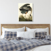 Audubon Grote Blauwe Heron moerasvogel Canvas Afdruk (Insitu (Slaapkamer))