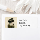 Audubon Grote Blauwe Heron moerasvogel Etiket (Insitu)