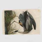 Audubon Grote Blauwe Heron moerasvogel Golfhanddoek (Horizontaal)