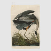 Audubon Grote Blauwe Heron moerasvogel Golfhanddoek (Voorkant)