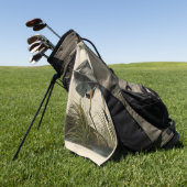 Audubon Grote Blauwe Heron moerasvogel Golfhanddoek (Groen)