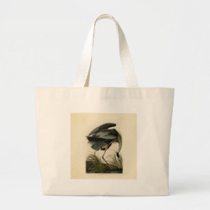 Audubon Grote Blauwe Heron moerasvogel Grote Tote Bag