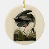 Audubon Grote Blauwe Heron moerasvogel Keramisch Ornament (Achterkant)