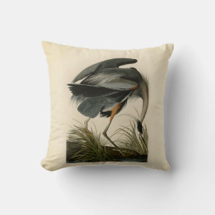 Audubon Grote Blauwe Heron moerasvogel Kussen