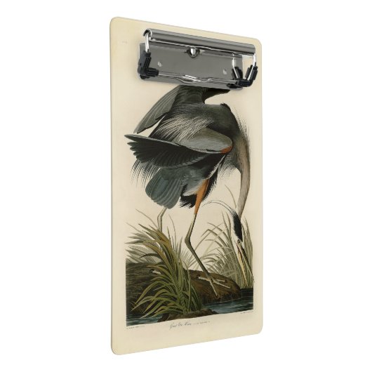 Audubon Grote Blauwe Heron moerasvogel Mini Klembord (Schuin)