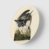 Audubon Grote Blauwe Heron moerasvogel Ronde Klok (Hoek)