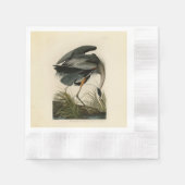 Audubon Grote Blauwe Heron moerasvogel Servet (Voorkant)