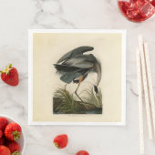 Audubon Grote Blauwe Heron moerasvogel Servet (Insitu)