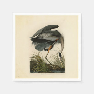 Audubon Grote Blauwe Heron moerasvogel Servet