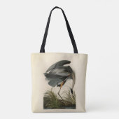 Audubon Grote Blauwe Heron moerasvogel Tote Bag (Achterkant)