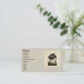 Audubon Grote Blauwe Heron moerasvogel Visitekaartje (Staand voorkant)