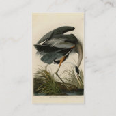 Audubon Grote Blauwe Heron moerasvogel Visitekaartje (Achterkant)
