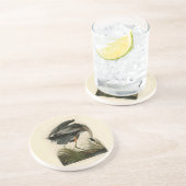 Audubon Grote Blauwe Heron moerasvogel Zandsteen Onderzetter (Zijkant)