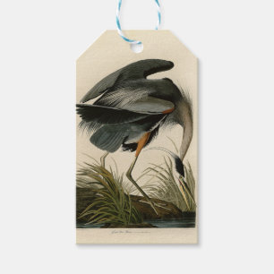 Audubon Grote Blauwe Reiger Moeras Vogel Cadeaulabel