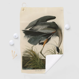 Audubon Grote Blauwe Reiger Moeras Vogel Golfhanddoek