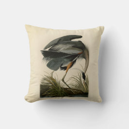 Audubon Grote Blauwe Reiger Moeras Vogel Kussen