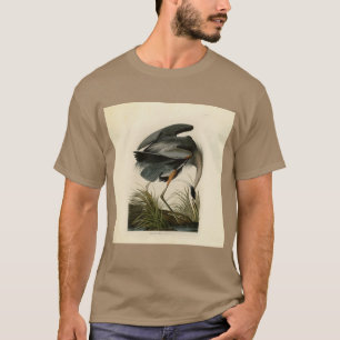 Audubon Grote Blauwe Reiger Moeras Vogel T-shirt