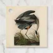 Audubon Grote Blauwe Reiger Moerasvogel Bedankjes Labels (Voorkant)
