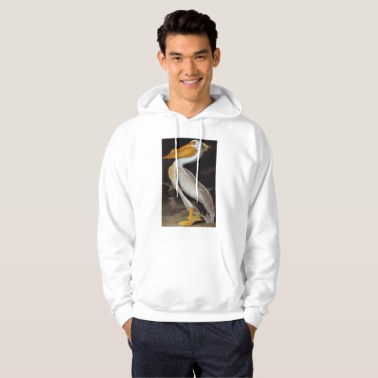 Audubon: Grote witte pelikaan Hoodie (Voorkant volledig)