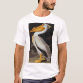 Audubon: Grote witte pelikaan T-shirt (Voorkant)
