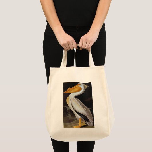 Audubon: Grote witte pelikaan Tote Bag (Voorkant (product))