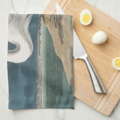 Audubon Grote Witte Reiger: Vintage Kustvogel Theedoek (Quarter Fold)