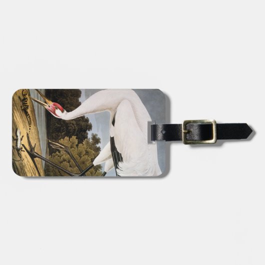 Audubon: Hele kraan Bagagelabel (Voorkant horizontaal)