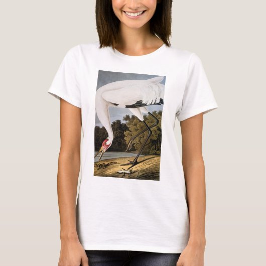 Audubon: Hele kraan T-shirt (Voorkant)