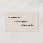 Audubon Heron Bird Wildlife Animal Visitekaartje (Achterkant)