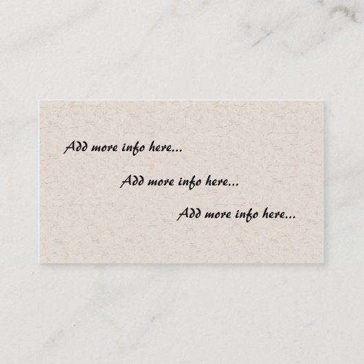 Audubon Heron Bird Wildlife Animal Visitekaartje (Achterkant)