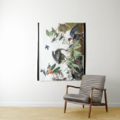 Audubon Heron Bird Wildlife Collage Wall Tapestry Wandkleed (In situ)
