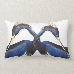 Audubon Heron Birds Wildlife Lumbar Pillow Kussen