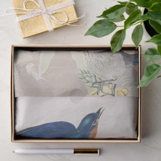 Audubon Heron Bluebird Birds Wildlife-Weefpapier Tissuepapier (Geschenk)