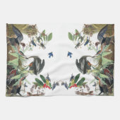 Audubon Heron Loon Bluebird Bird Kitchen Towel Theedoek (Horizontaal)