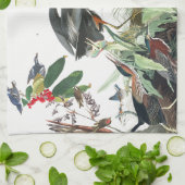 Audubon Herons Bluebird Birds Kitchen Towel Theedoek (Gevouwen)