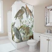 Audubon Herons & Dove Birds Animal Shower Curtain Douchegordijn (In situ)