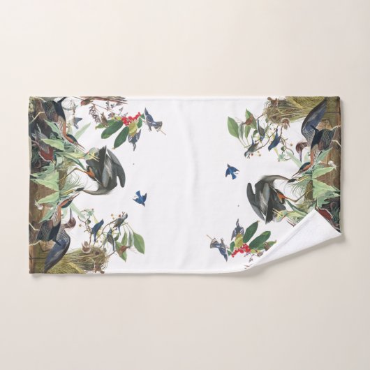 Audubon Herons Loon Bluebird Birds Bath Towel set Bad Handdoek (Handdoek)