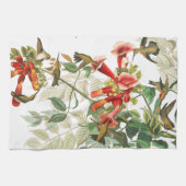 Audubon Hummingbird Birds Flowers Kitchen Towel Theedoek (Horizontaal)