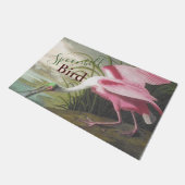 Audubon Illustration Spoonbill Bird Deurmat (Schuin)