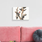 Audubon Ivory-Bled Woodpecker Canvas Afdruk (Insitu (Woonkamer))