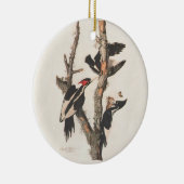 Audubon Ivory-Bled Woodpecker Keramisch Ornament (Rechts)