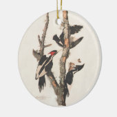 Audubon Ivory-Bled Woodpecker Keramisch Ornament (Links)